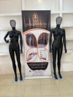 MATTE BLACK MANNEQUIN WITH MESH HEAD - Image 2