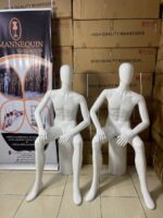 MALE GLOSSY ABS SITTING MANNEQUIN - Image 2