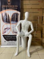 MALE GLOSSY ABS SITTING MANNEQUIN